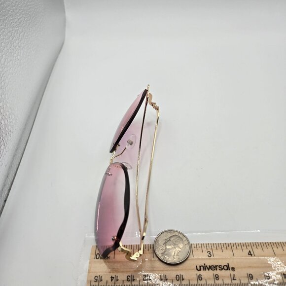 Large Frame Sunglasses Pink Purple Fade Streetwear Preppy Hippy Love Cute Chunky - Picture 15 of 16